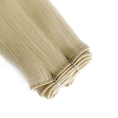 Dubbel getrokken haar Weft Russisch Remy Hair Extensions Rechte stijl Geen verwerping