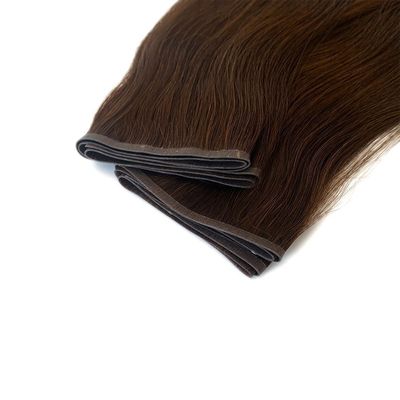 Muti Color Remy Hair Extensions 100% Peruaans Vlak Geweven Mensenhaar met Huid PU Geweven