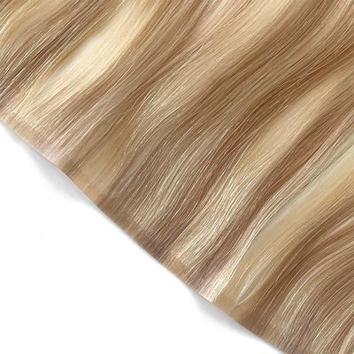 Ruwe haarverlengingen 100% menselijk haar Dubbel getrokken PU huidweefsel Onzichtbaar PU haarweefsel