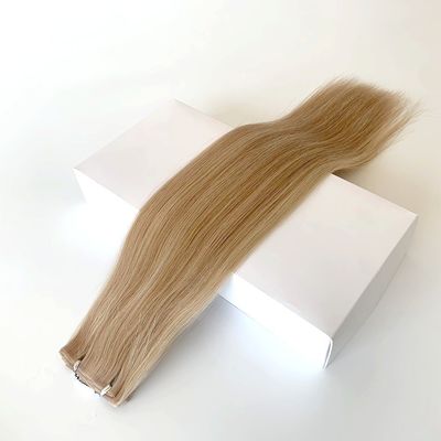 Ruwe haarverlengingen 100% menselijk haar Dubbel getrokken PU huidweefsel Onzichtbaar PU haarweefsel