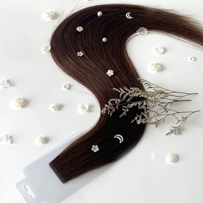 20 inch haar lengte Slim onzichtbaar band in haar extensies Natuurlijke kleur 100% menselijk haar