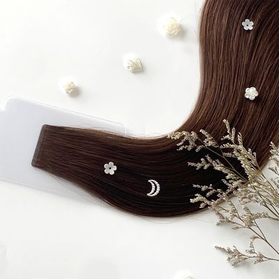 20 inch haar lengte Slim onzichtbaar band in haar extensies Natuurlijke kleur 100% menselijk haar