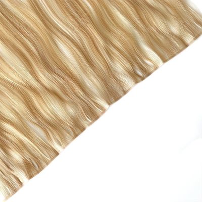 Russisch Dubbelgetrokken Mensenhaar PU Huidweft Extensies Straight Style Aanpassing