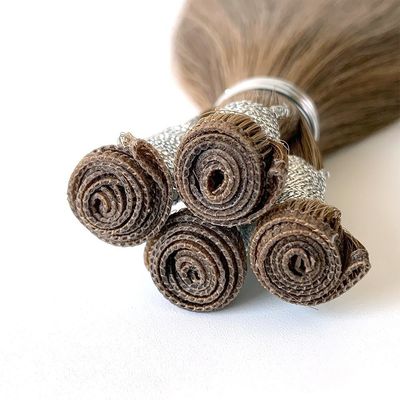 Russisch menselijk haar 100g per verpakking Onzichtbaar genie Weft haar extensies met snelle verzending