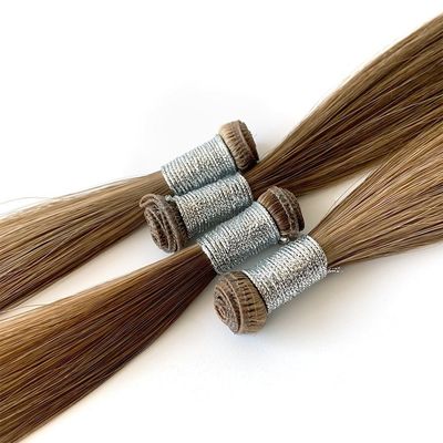 Russisch menselijk haar 100g per verpakking Onzichtbaar genie Weft haar extensies met snelle verzending