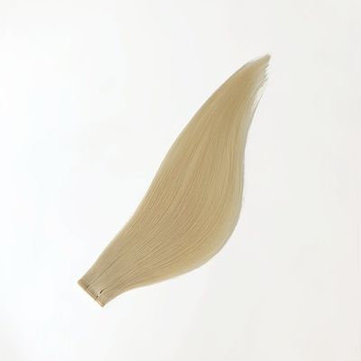 100 g/verpakking Muti-Color Remy Mensenhaar Platte Weft Dubbelgetrokken Rauw Haar