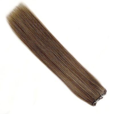 24 inch aanpassing dun zacht licht naadloos weft remy 12a graad weft haar extensies
