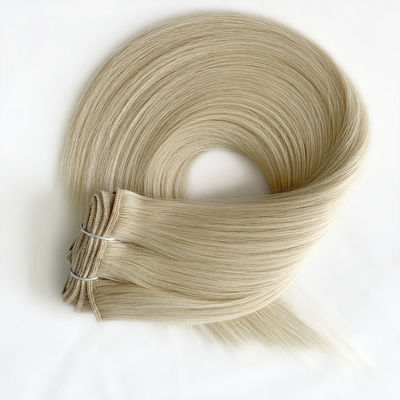 Dubbel getrokken blonde Remy Weft menselijke haarverlengstukken snelle verzending en betaalbare prijs