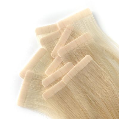 Europese graad 12A Onverwerkte band in ruw Double Drawn Virgin Remy 100 Human Hair Extension