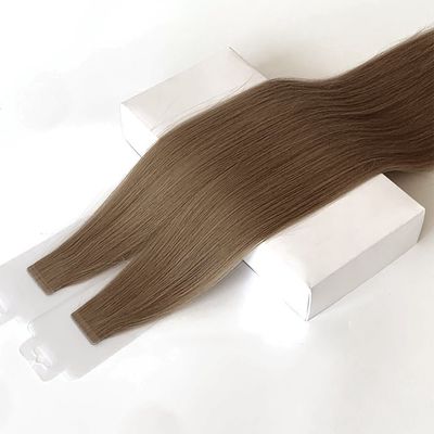 Braziliaanse Remy Cuticle Aligned Hair Tape in Ombre Color Skin Weft Slim Tape Haarverlenging