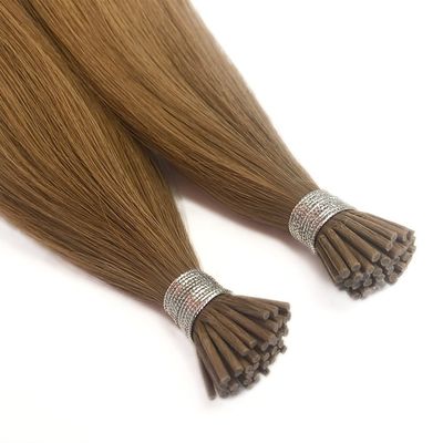 12-28 inch Italiaanse Perlen Tip Dubbel Getrokken I Tip Remy Keratine Mensenhaar Extensies