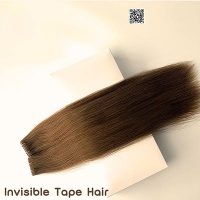 100% Remy Tape Hair Straight Brazalian Mensenhaar Uitbreiding 20 inch Op maat gemaakte aanvraag
