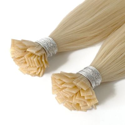 Raw Flat Tip Hair Natuurlijke kleur Recht haar Virgin Remy Russische haarverlengingen US
