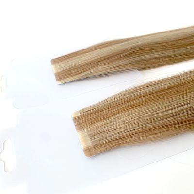 50cm * 8cm * 3cm Braziliaanse Remy Dubbelgetrokken Tape in Hair Extensions Mensenhaar Type