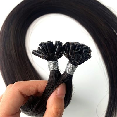12-28 inch rechte U-spits Mensenhaarverlengingen Dubbel getrokken met intacte nagelhuid