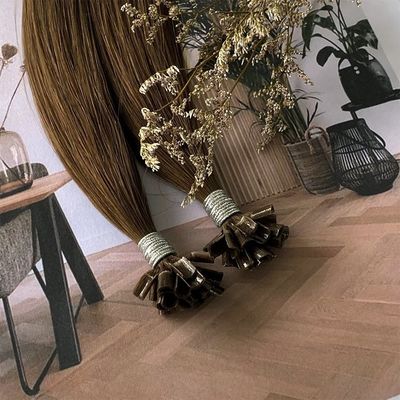 Muti-Color 100% maagdelijk menselijk haar Dubbel getrokken Raw U Tip Hair Extensions Flat-tip Tips