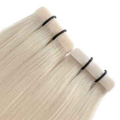 Blonde kleur naadloze slimme band haar extensies voor vrouwen kleurbaar kleurbaar in de VS
