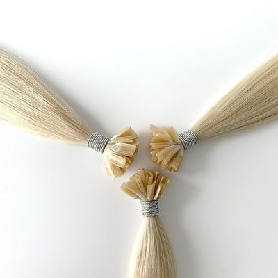Russische keratine U tip Human Hair Extensions Raw Virgin Double Drawn Remy Verscheepskosten