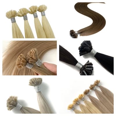 Remy haar Mensenhaar Dubbel getrokken maagdelijk Raw Keratine Prebonded Nagel U Tip Haarverlenging