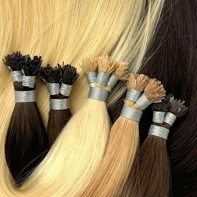 Braziliaans maagdelijk menselijk haar Y tip Dropshipping Haarverlenging met dubbele getrokken verhouding