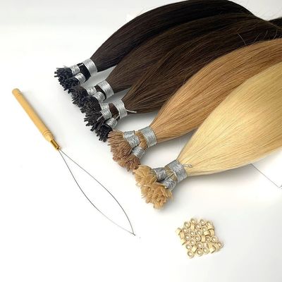 Verfbare Russische blonde kleur Y-punt Mensenhaarverlengingen voor promotie Aanpassing