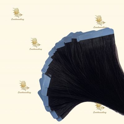 Mensenhaar dubbel getrokken Vietnam Remy Cuticle Aligned Raw Invisible Tape in Hair Extensions