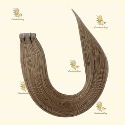 Mensenhaar dubbel getrokken Vietnam Remy Cuticle Aligned Raw Invisible Tape in Hair Extensions
