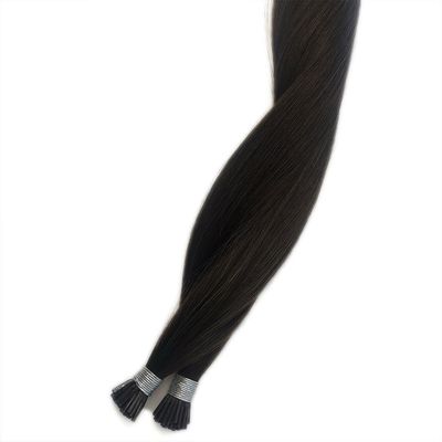 Vraag terugbetaling binnen 30 dagen 1 g/streng Raw Virgin Remy 1b I-Tip haarverlengingen