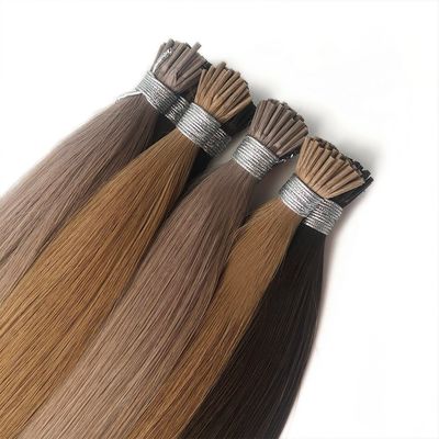 Italiaanse keratine lijm bond I tip haar extensies 100% menselijk haar dubbel getrokken remy haar