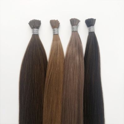 Keratine Micro Link Raw Virgin Hair Pre Bonded I Tip Haarverlengingen voor kleurbaar haar
