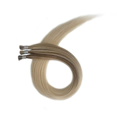 Keratine Micro Link Raw Virgin Hair Pre Bonded I Tip Haarverlengingen voor kleurbaar haar