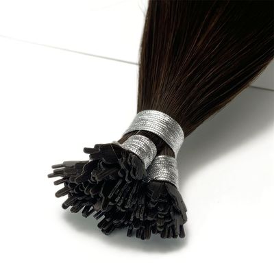 Verzending Aramex 100% Remy Onverwerkte menselijk haar Fan Y Tip Haarverlengingen Straight Style