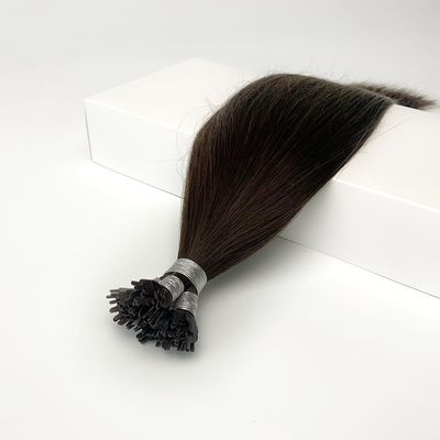 Verzending Aramex 100% Remy Onverwerkte menselijk haar Fan Y Tip Haarverlengingen Straight Style