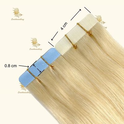 Tape in Hair Extensions Echt maagdelijk haar Geen verwerping Op maat Aanvraag Op maat