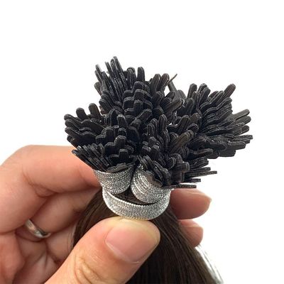V-Tip fan tip haarverlenging gemaakt van dubbel getrokken Remy haar voor snelle DHL verzending