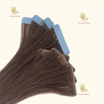 Amerikaanse op maat gemaakte Russische dubbel getrokken nagelhuid Aligned Hair Invisible Injection PU Tape Weft