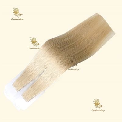 Lange Russische dubbel getrokken nagelhuid Aligned Hair Stick Pre-Bonded Tape in onzichtbare weft