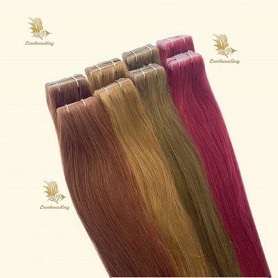 7.5*70cm Remy haar Dubbel getrokken onzichtbare band in extensies Textuur Recht/Bodywave