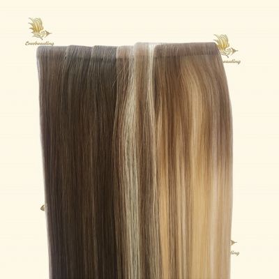 7.5*70cm Remy haar Dubbel getrokken onzichtbare band in extensies Textuur Recht/Bodywave