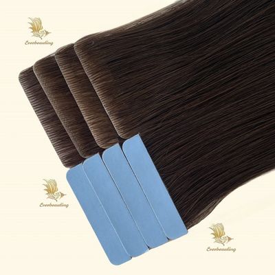 Eerste betaling Russisch onzichtbaar haar Dubbel getrokken Remy-tape in menselijke haarverlenging