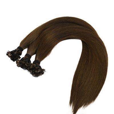 Dubbel getekende nagelhaar Remy Flat Tip Mensenhaar Extensies Aanpassing voor uw stijl