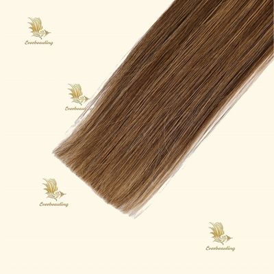 Natuurlijke dubbel getrokken balayage kleur muti-kleur rechte stijl tip menselijke haarverlengingen