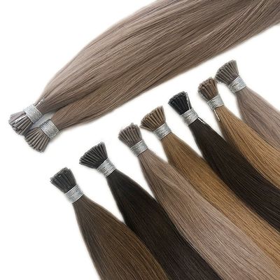 Op maat gemaakte aanvraag Double Drawn Ratio schoonheidsmiddelen Haar Balayage I-Tip Haarverlengingen