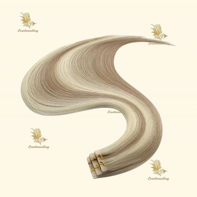 Mensenhaar Invisi Tape Haarverlengstukken Dubbel getekend in hoekkleuren uit Rusland