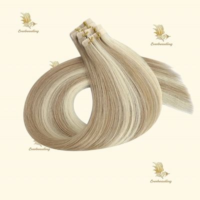 Mensenhaar Invisi Tape Haarverlengstukken Dubbel getekend in hoekkleuren uit Rusland