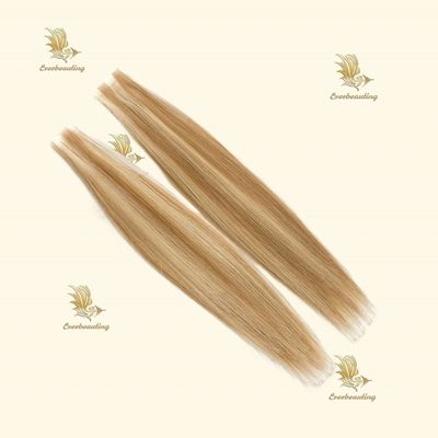 Straight Style Russische menselijke onzichtbare band in haarverlengingen Super haar geen verwerping