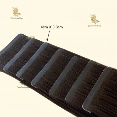 Donkerbruine kleur Dubbel getrokken Slim Tape Extensions met Cuticle Aligned European Hair