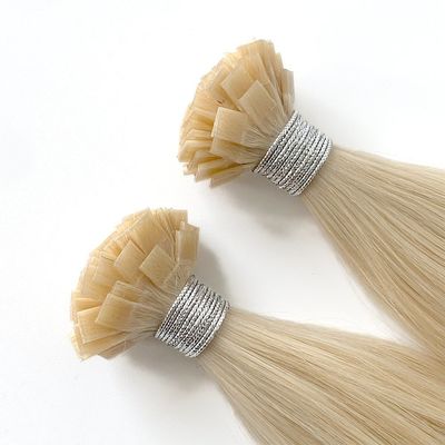 Vooraf gebonden Italiaanse keratinehaarverlengingen voor vlakke menselijk haar in verpakkingsmaat