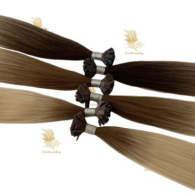 240530 Flat Keratin Tip Hair Extension Cuticle Aligned Remy Russisch menselijk haar 1 g/streng