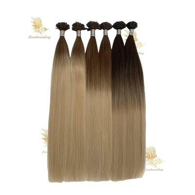 240530 Flat Keratin Tip Hair Extension Cuticle Aligned Remy Russisch menselijk haar 1 g/streng